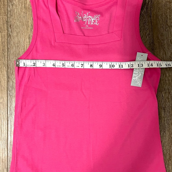 Hot Pink Tank Top by 2 a Tee Sz PM - Picture 8 of 9